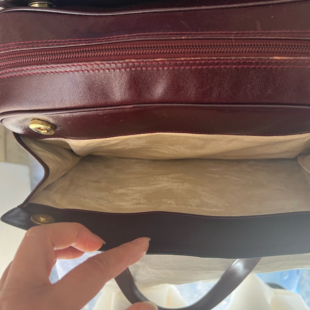 Bally Leather burgundy Satchel - Picture 9 of 15